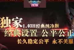 今天新开奇迹《人人W挂奇迹》官方1.03K版本.适当DIY,微变,怀旧玩法